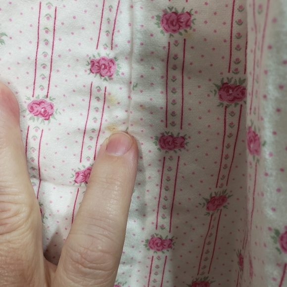 Vintage New! Deadstock Sheila Anne Floral Flannel Nightgown Medium Cottagecore - Picture 3 of 7